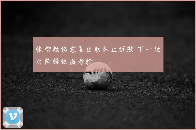 张智扬伤愈复出助队止连败 下一场对阵强敌成考验